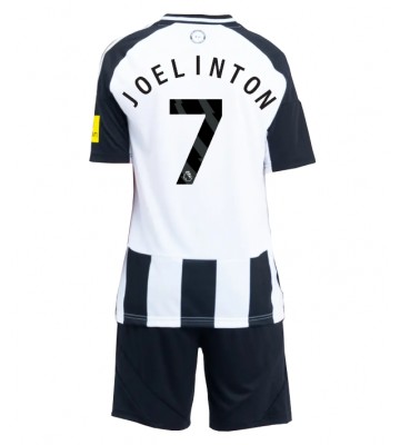 Newcastle United Joelinton #7 Hemmakläder Barn 2024-25 Kortärmad (+ Korta byxor)